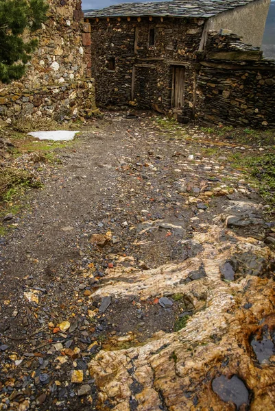 Stedelijk Herfst Landschap Een Van Zwarte Steden Van Spanje Muyo — Stockfoto