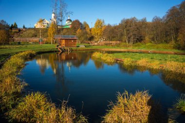 Kutsal bahar St Sergius Trinity Sergius Lavra Radonezhsky bir görüntü