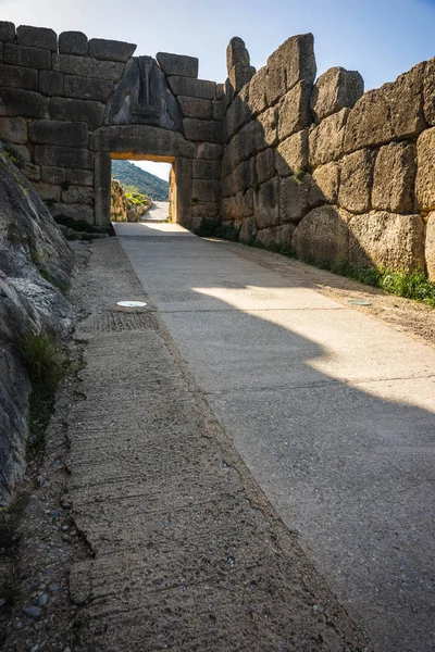 Ruïnes Van Oude Griekse Gebouwen Mycenae Peloponnesos Griekenland — Stockfoto