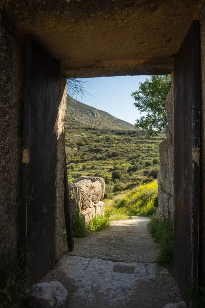 Ruïnes Van Oude Griekse Graf Mycenae Peloponnesos Griekenland — Stockfoto