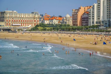 Görüntü güzel cityscape, Biarritz, Fransa