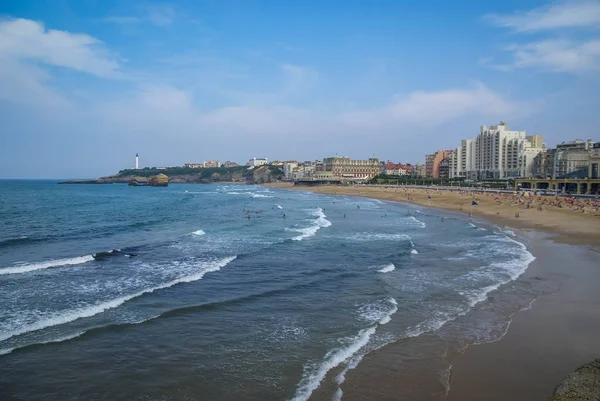 Görüntü Güzel Bir Deniz Manzarası Biarritz Fransa — Stok fotoğraf