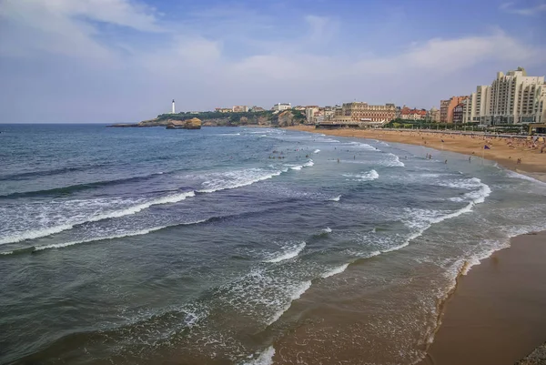 Görüntü Güzel Bir Deniz Manzarası Biarritz Fransa — Stok fotoğraf
