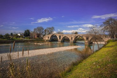 Görüntü Medieval köprü nehir Arahthos Arta, Yunanistan üzerinden