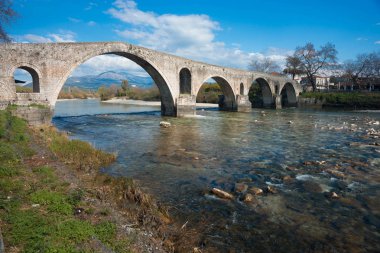 Görüntü Medieval köprü nehir Arahthos Arta, Yunanistan üzerinden