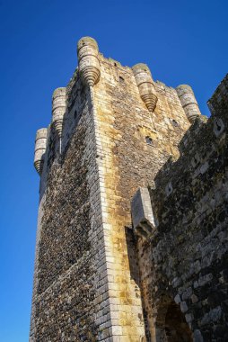 Görüntü eski Monleon, Castilla y Leon İspanya kale Harabeleri