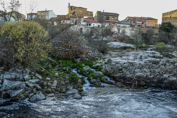 Pintoresco Paisaje Con Tormentas Río Castilla León España —  Fotos de Stock