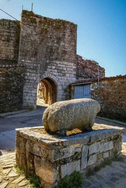 Imagem Das Ruínas Antigo Castelo Monleon Castilla Leon Espanha — Fotografia de Stock