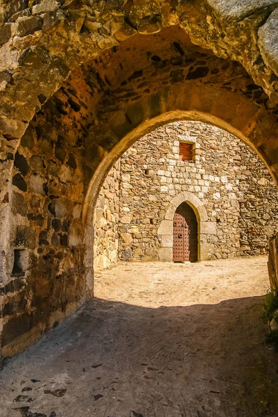 Afbeelding Van Ruïnes Van Oude Kasteel Monleon Castilla León Spanje — Stockfoto