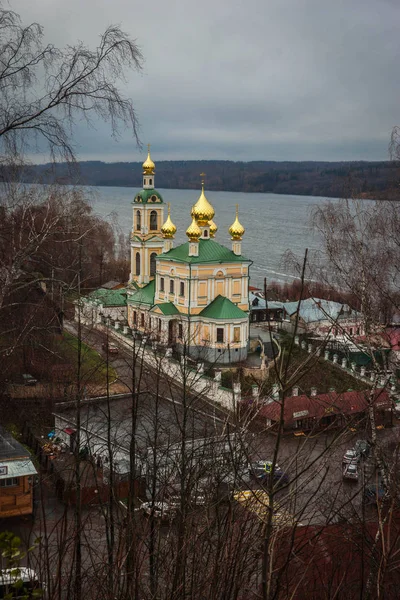 Imagen Iglesia Resurrección Ciudad Ples Región Ivanovo Rusia —  Fotos de Stock