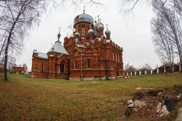 Image Temple Honor Virgin All Sorrows Joy Furmanov Russia — Stock Photo, Image