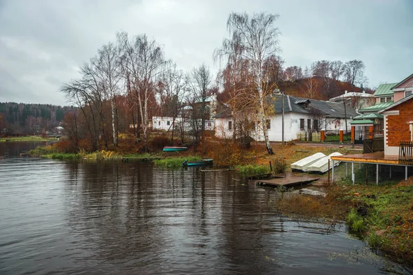 Vista Panorámica Una Las Ciudades Más Bellas Rusia Ples — Foto de Stock