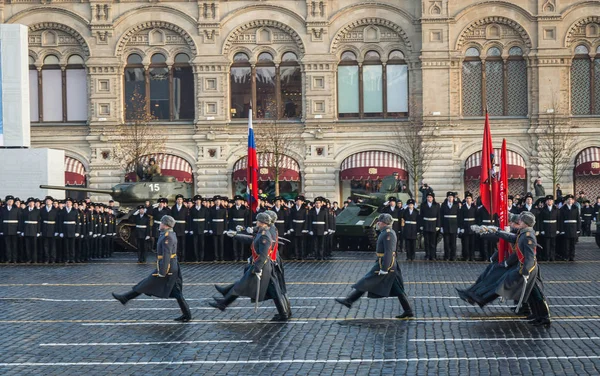 Moscow Rússia Novembro 2018 Desfile Militar Dedicado Desfile Histórico Realizado — Fotografia de Stock