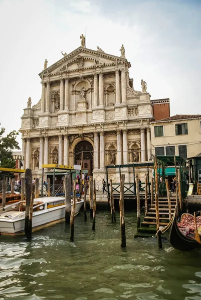 Venezia Italia Settembre 2009 Persone Gondole Sui Canali Venezia — Foto Stock