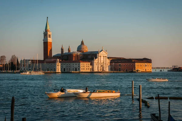 Imagen Escénica Pintorescos Canales Venecia Atardecer Italia — Foto de Stock