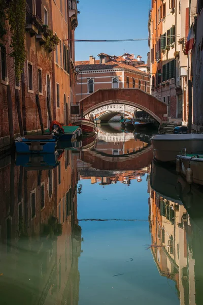 Imagem Dos Pitorescos Chanels Veneza Itália — Fotografia de Stock