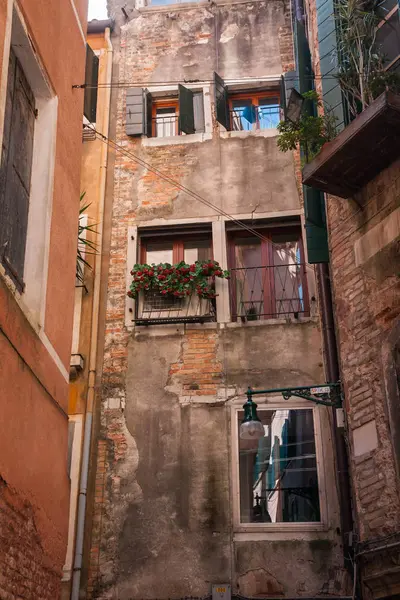 Afbeelding Van Pittoreske Straatjes Van Venetië Italië — Stockfoto