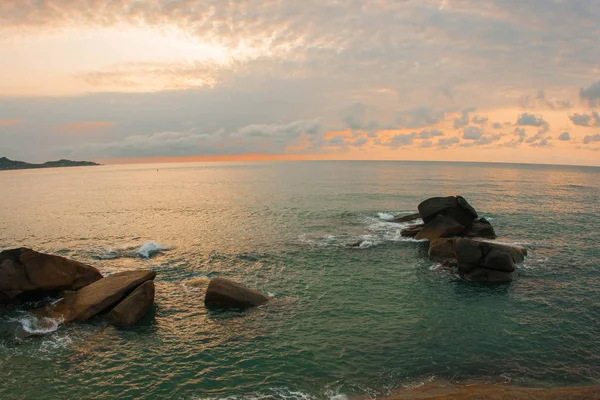 Hermoso Paisaje Marino Con Rocas Playa Lamai Isla Samui Tailandia — Foto de Stock