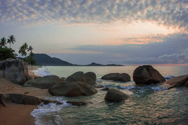 Hermoso Paisaje Marino Con Rocas Playa Lamai Isla Samui Tailandia — Foto de Stock