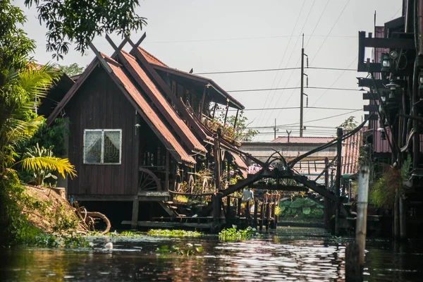 Bild Des Damnoen Saduak Floating Market Thailand — Stockfoto