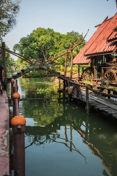 Bild Des Damnoen Saduak Floating Market Thailand — Stockfoto