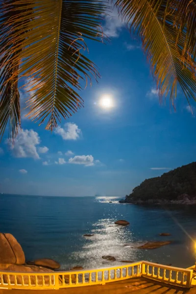 Increíbles Puestas Sol Amaneceres Cristal Bay Samui Tailandia — Foto de Stock