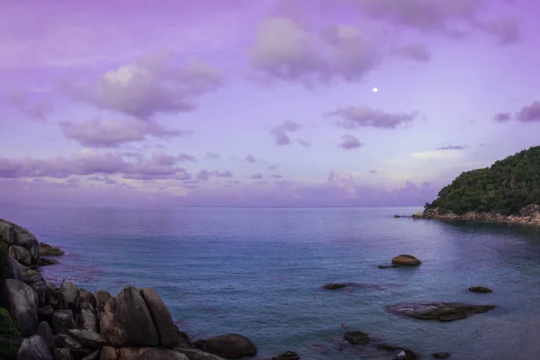 Splendidi Tramonti Panoramici Albe Cristal Bay Samui Thailandia — Foto Stock