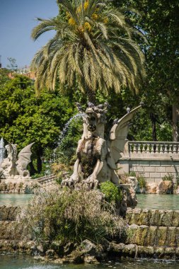 Ciudadela Park İspanya Barcelona'da Çeşme Cascada