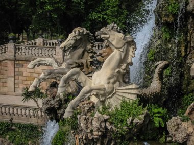 Ciudadela Park İspanya Barcelona'da Çeşme Cascada