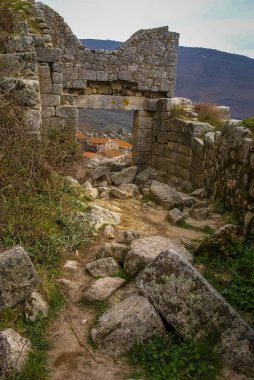 Caceres, Estremadura İspanya Trevejo harabelerini görüntü