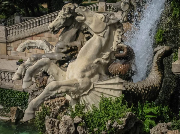 Fountain Cascada Ciudadela Park Barcelona Spain — Stock Photo, Image