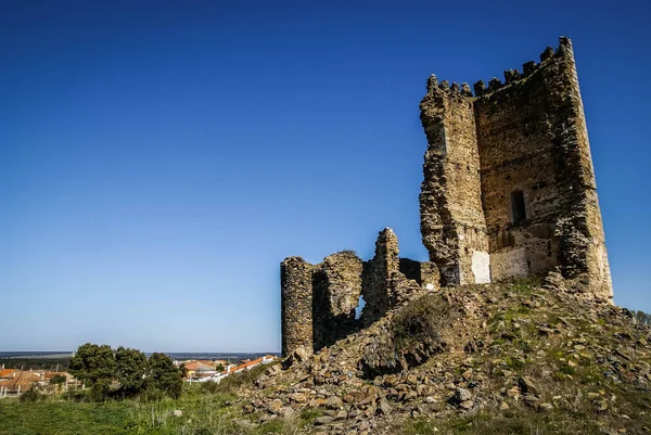 テヘダ Segouela カスティーリャイレオン スペインのサラマンカにある城の遺跡のイメージ — ストック写真