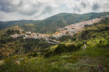Kea Adası Yunanistan Ege Denizi'nde pitoresk peyzaj