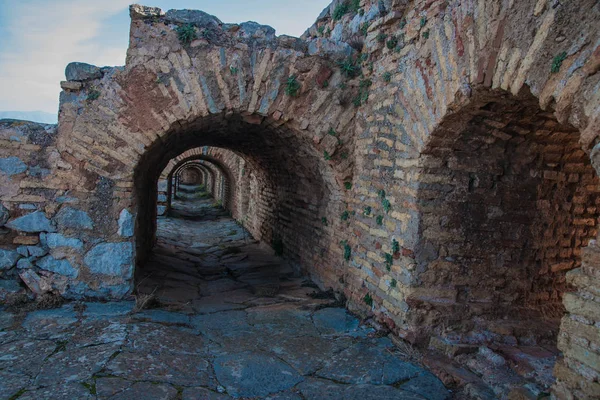 Ruinas Antigua Fortaleza Nafplion Peloponeso Grecia —  Fotos de Stock