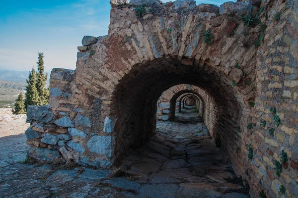 Nafplion Yunanistan Peloponnese Üzerinde Antik Kale Kalıntıları — Stok fotoğraf