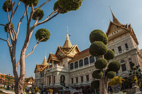 Scenic view of Bangkok temples in Thailand