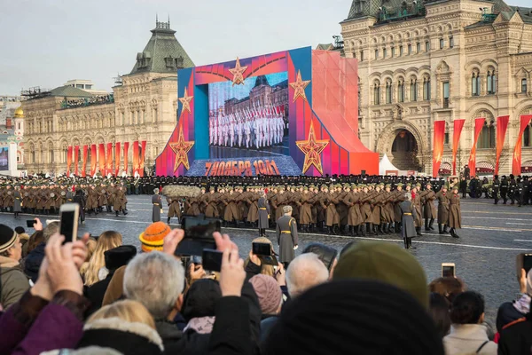 Moscow November 2018 Military Parade Dedicated Hisorical Parade Held 1941 — Stock Photo, Image