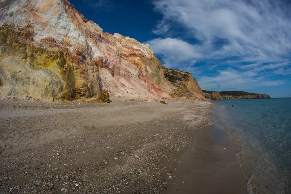 Schöne Und Seltene Natürliche Farben Des Firiplaka Strandes Auf Der — Stockfoto