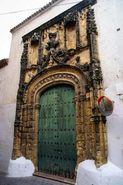 Ruas Estreitas Uma Das Cidades Brancas Arcos Frontera Andaluzia Espanha — Fotografia de Stock