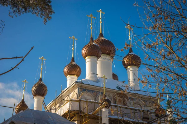 Εικόνα Του Θόλους Της Εκκλησίας Της Afanasyevsky Θέση Μονής Γιαροσλάβλ — Φωτογραφία Αρχείου