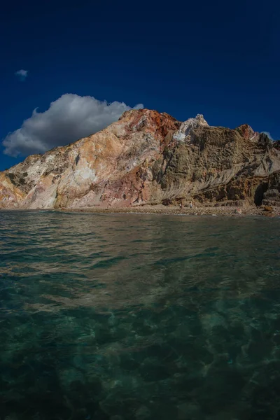 Beautiful Rare Natural Colors Firiplaka Beach Milos Island Greece — Stock Photo, Image