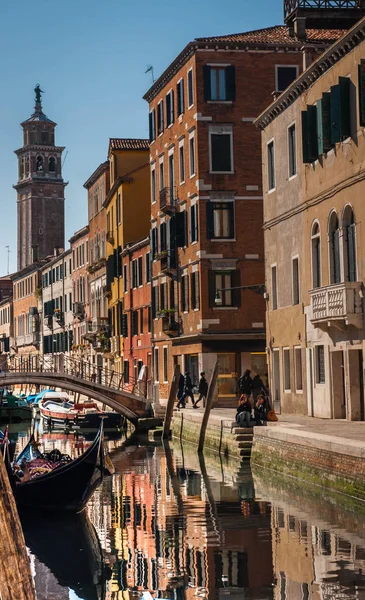 Venecia Italia Marzo 2011 Gente Los Canales Venecia Italia — Foto de Stock