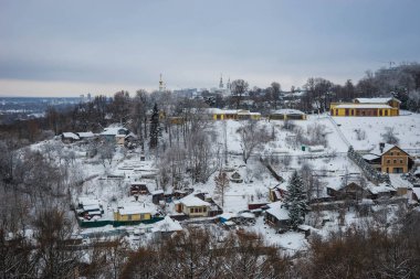 Altın yüzük Rusya Vladimir şehirlerinden birinde şehir manzarası