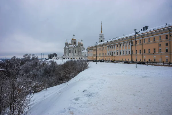 Imagen Catedral Asunción Vladimir Invierno Rusia — Foto de Stock