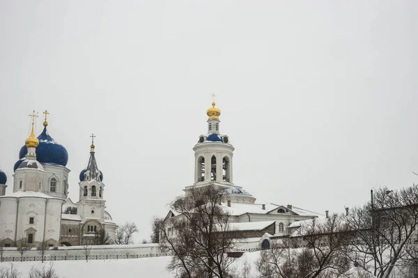 Winter Image Bogolyubsky Monastery Birth Bogoroditsy Female Orthodox Monastery Village — Stock Photo, Image