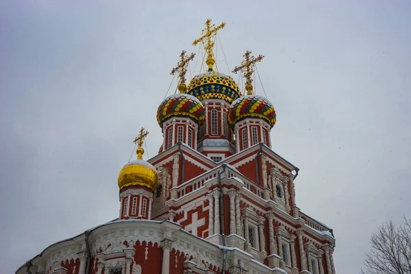 Bilden Jul Kyrka Nizjnij Novgorod Ryssland — Stockfoto