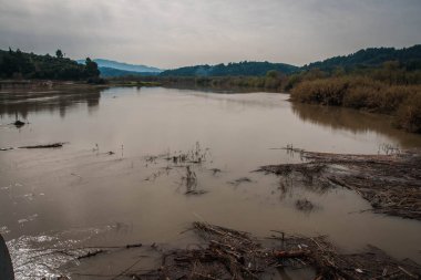Yunanistan Peloponnese üzerinde ancient Olympia baraja dökmek