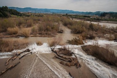Yunanistan Peloponnese üzerinde ancient Olympia baraja dökmek