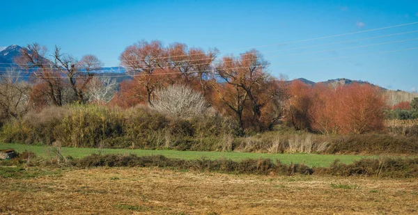 Herbstlandschaft im inneren Mani auf dem Peloponnes, Griechenland — Stockfoto