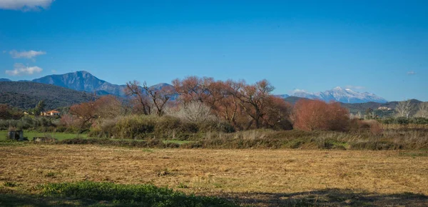 Autumn  landscape in inner Mani on Peloponnese, Greece — Stock Photo, Image